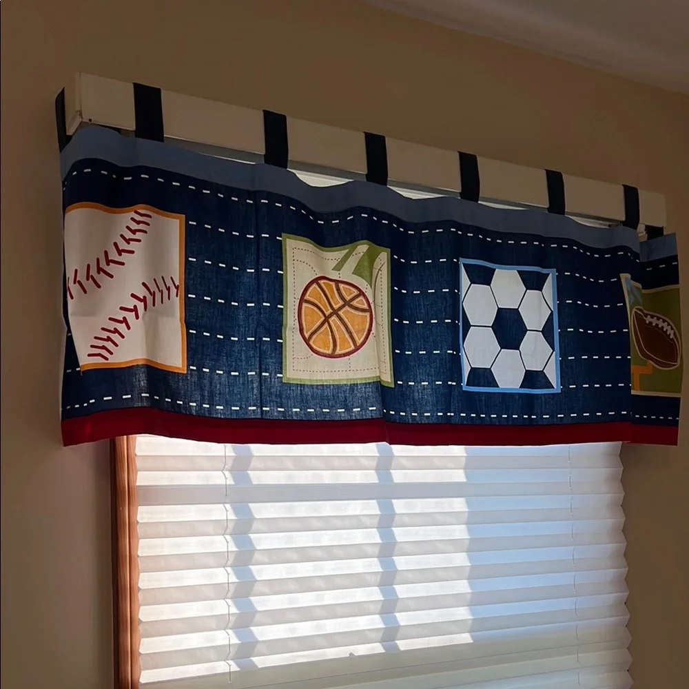 2 Sports Themed Valances